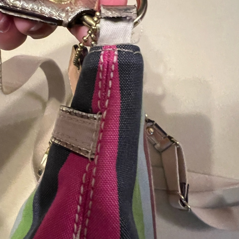 Coach 65th Anniversary Edition Legacy Striped Crossbody Bag with Wallet Set - Picture 14 of 16